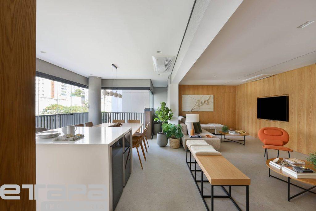 Living decorado de 150m² f2